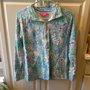 Lilly Pulitzer zip long sleeve shirt